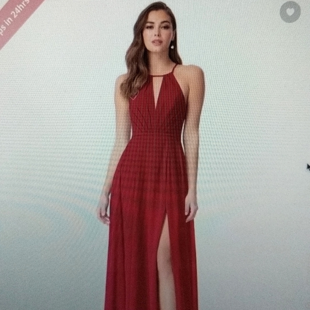 Azazie Evalleen Burgundy Dress